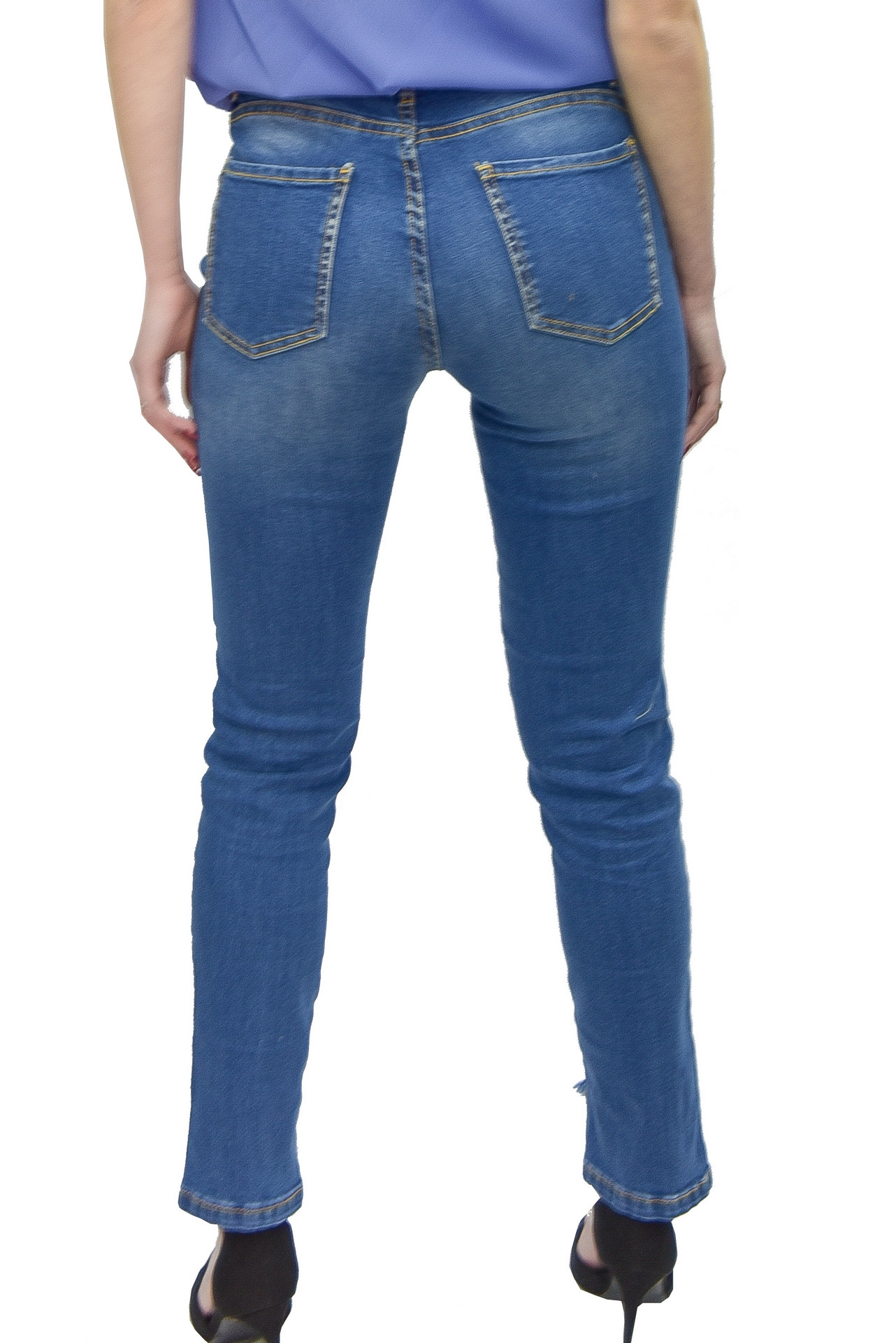 Jeans sfrangiato