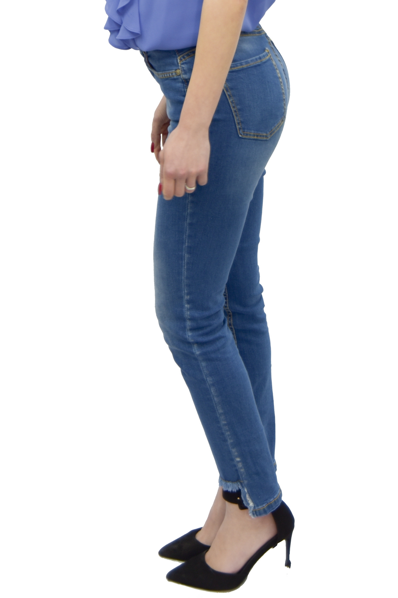 Jeans sfrangiato