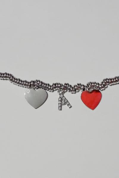 Bracciali cuori lettere