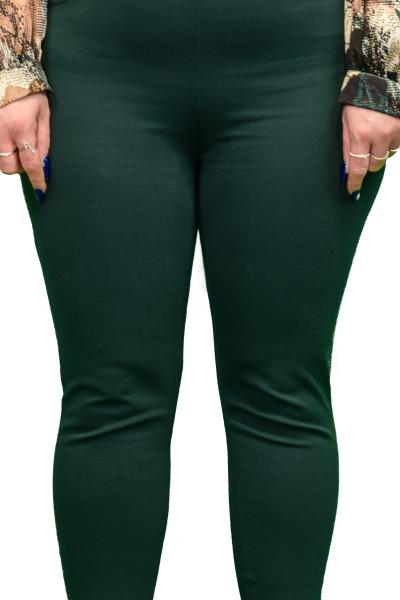 Pantalone verde skinny