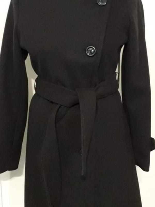 CAPPOTTO NERO IN PANNO